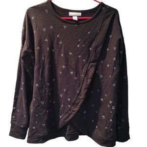 Small Motherhood Maternity Long Sleeve Nursing Sweater